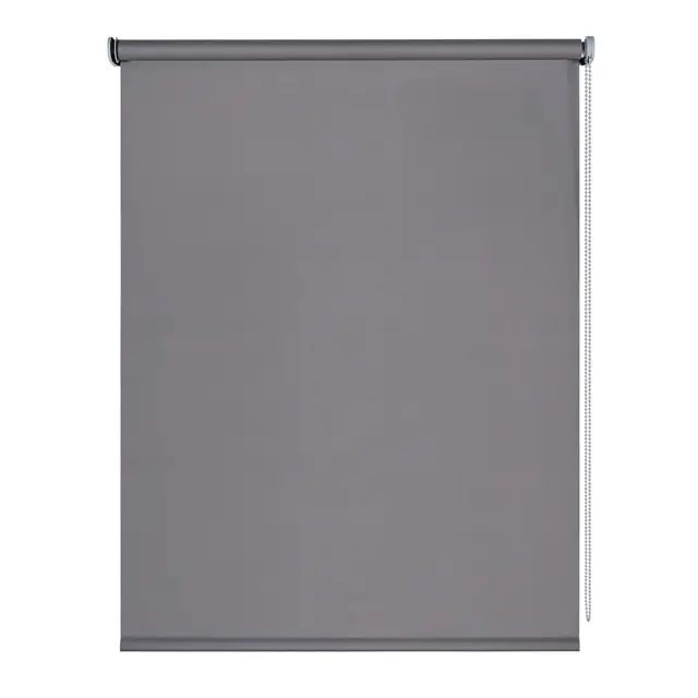 Verdunklungsrollo für Innenbereich Fenster und Balkontür Blackout Rollo Thermorollo Montage mit Bohren an Wand oder Decke STORESDECO Verdunkelungsrollo Grau 45x180 cm Stoffbreite 41,5 cm