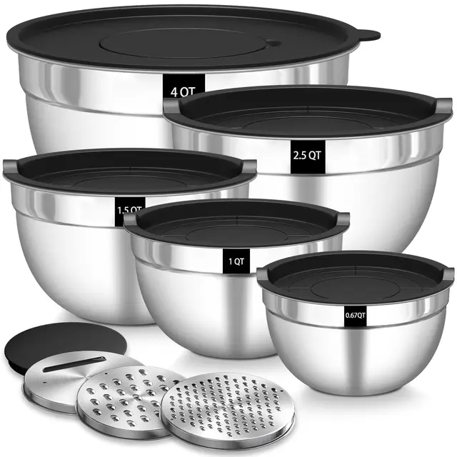 terlulu rührschüssel 5er set edelstahl