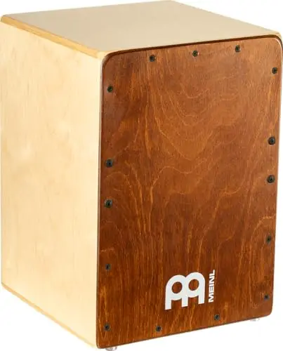 Meinl Percussion Jam Cajon Instrument - Kleine Trommelkiste für Kinder und Erwachsene bis 1,50 m - Schlagfläche Almond Birch (JC50AB)