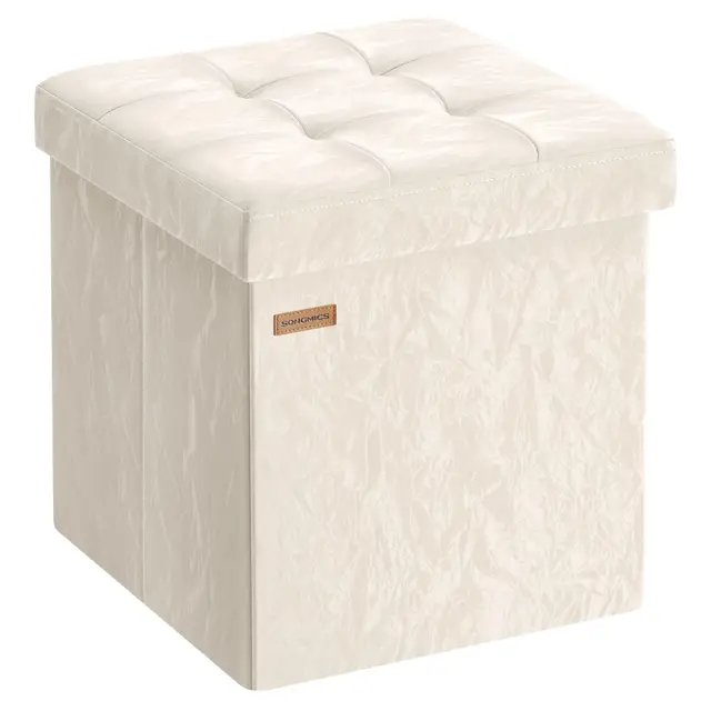 songmics sitzhocker 38 cm stauraum