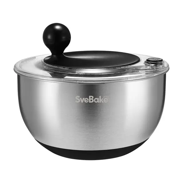 svebake 5l salatschleuder edelstahl
