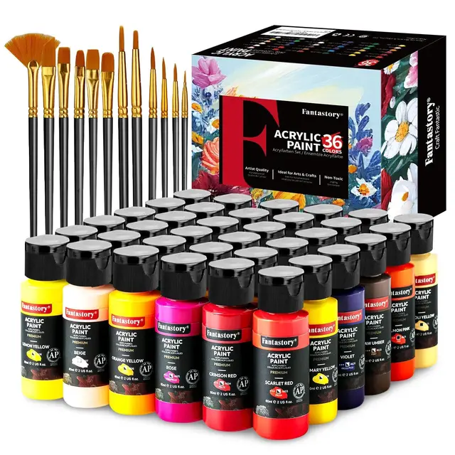 fantastory acrylfarben set 36x60ml inkl