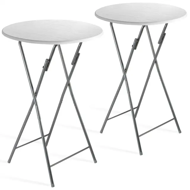 casaria stehtisch 2er set klappbar