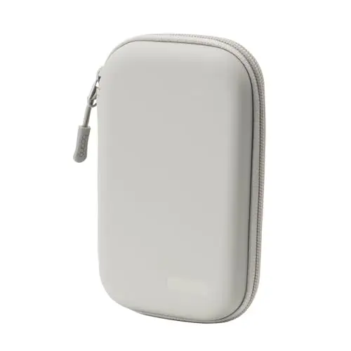 FLYAMAPIRIT Tragbare Reise Aufbewahrungstasche, Organizer für elektronisches Zubehör, Schutzhülle für Externe Festplatten, SD-Karten, Smartphone-Ladegeräte usw. (Grau)