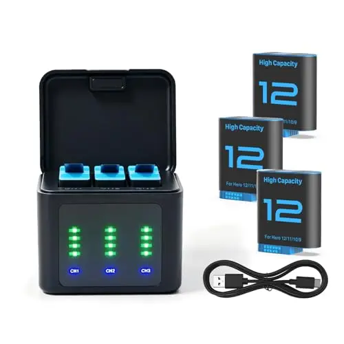 ohzhao 2580mah akku-set für gopro