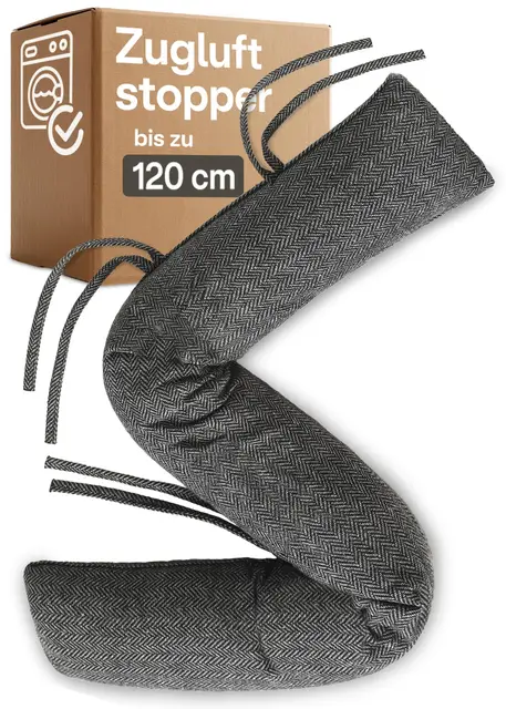 praknu zugluftstopper 120cm waschbar