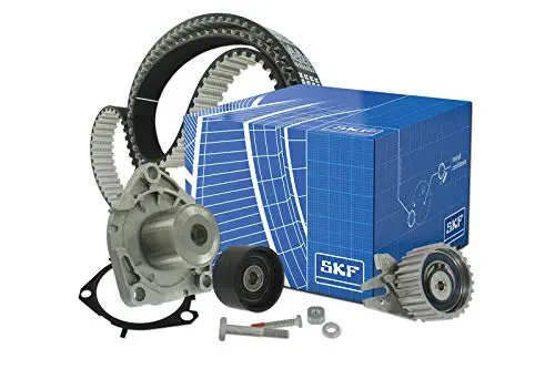 SKF Wasserpumpe und Zahnriemensatz mit Befestigungsmaterial mit Dichtungen VKMC 05193 Höhe 171 mm Länge 271 mm Breite 142 mm - OE-Qualität