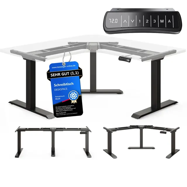 Corner höhenverstellbares Schreibtisch Gestell elektrisch Winkelverstellbar