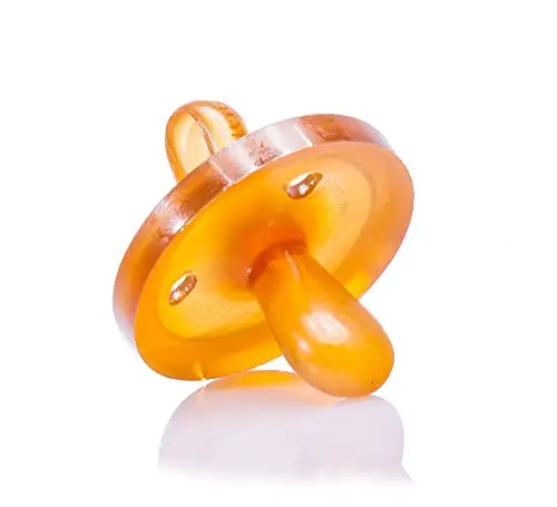 Goldi Sauger Schnuller Naturform oval | ab 6 Monate | Babyschnuller aus 100% Naturkautschuk | BPA-frei, weich & flexibel | Beruhigungssauger für Stillkinder
