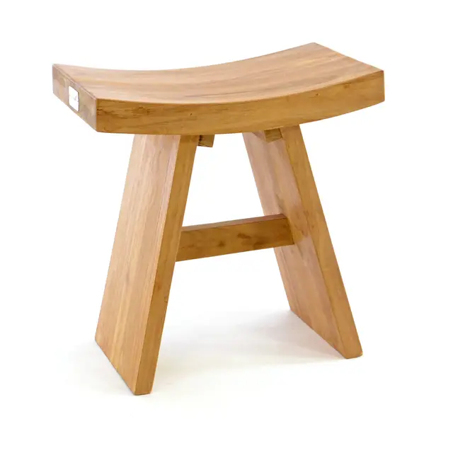 divero sitzhocker balut teak holz braun