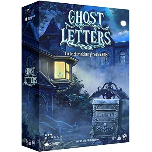 Ghost Letters – Murder Mystery Detektivspiel mit geheimen Rollen | Gesellschaftsspiel | Krimispiel für Erwachsene ab 14 | Partyspiel | Hohe Wiederspielwert