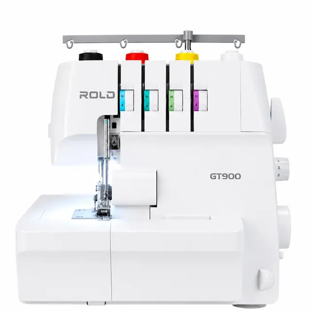 ROLD GT900 Overlock Nähmaschine mit Abfallbehälter | Bequemes Einfädeln und leistungsstarker Motor | Differentialtransport