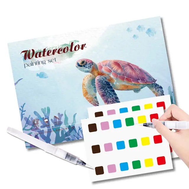 cogvohy aquarell malbuch 20 meeresleben