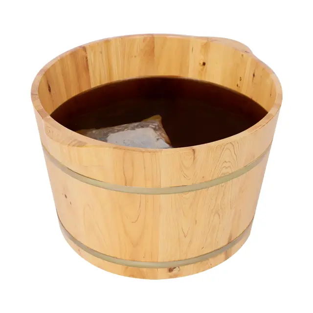malkoaswe holz fußbadewanne rund 36cm
