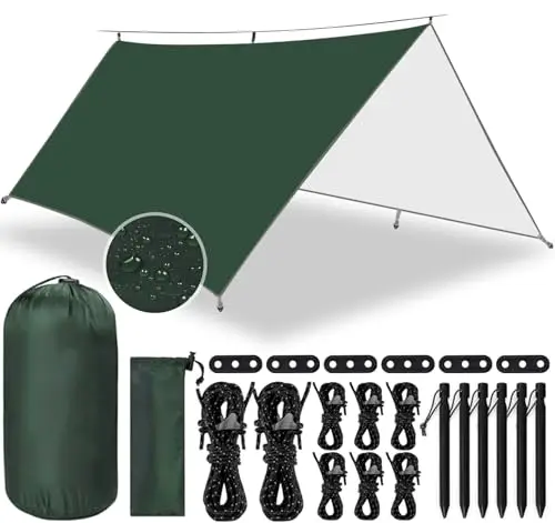 tewwceo 3x3m tarp zeltplane für