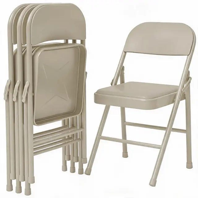 garveehome 4er-set klappstühle schwarz