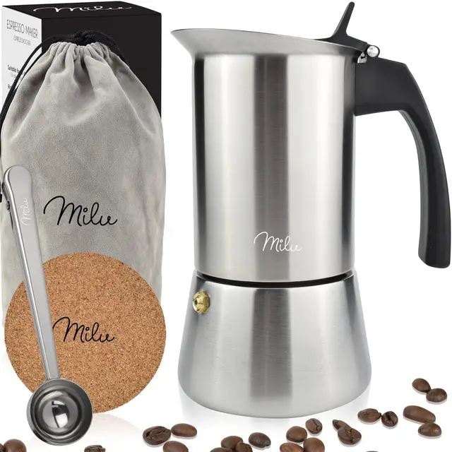 milu espressokocher 2 tassen