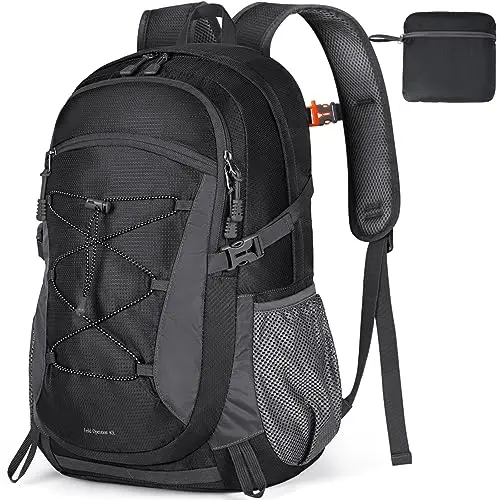 RAINSMORE Wanderrucksack Herren Damen 40L Wasserdichter Rucksack Leicht Groß Reiserucksack Trekkingrucksack mit Reflexstreifen Für Klettern Radfahren Bergsteigen Reisen