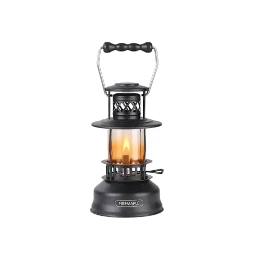 Fire-Maple Vintage Petroleumlampe 400 ml – Retro Camping Laterne aus Metall, tragbare Outdoor Öllampe für Bushcraft, Garten & Notfallbeleuchtung (Petroleum nicht enthalten) | Kaltgewalzter Stahl & Glas, Vintage Ästhetik, Kapazität: 13,5 fl.oz, Gewicht: 504.6 g, Kraftstoffverbrauch: 10 g/h