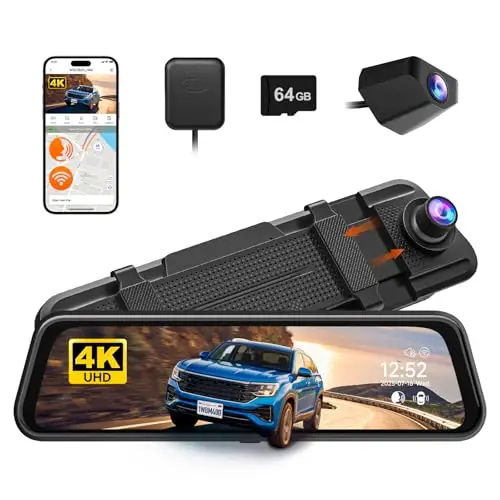 wolfbox m40 10 zoll rückspiegel dashcam