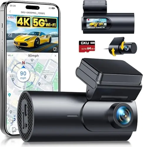 GKU 4K Dual Dashcam