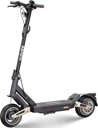 NAVEE GT3 und ST3 Serie E-Scooter 350W-400W, 50 km-90 km Reichweite | Vierfach-Federung | Klappbar (54 cm) mit IPX5,Steigungen 18%-22%