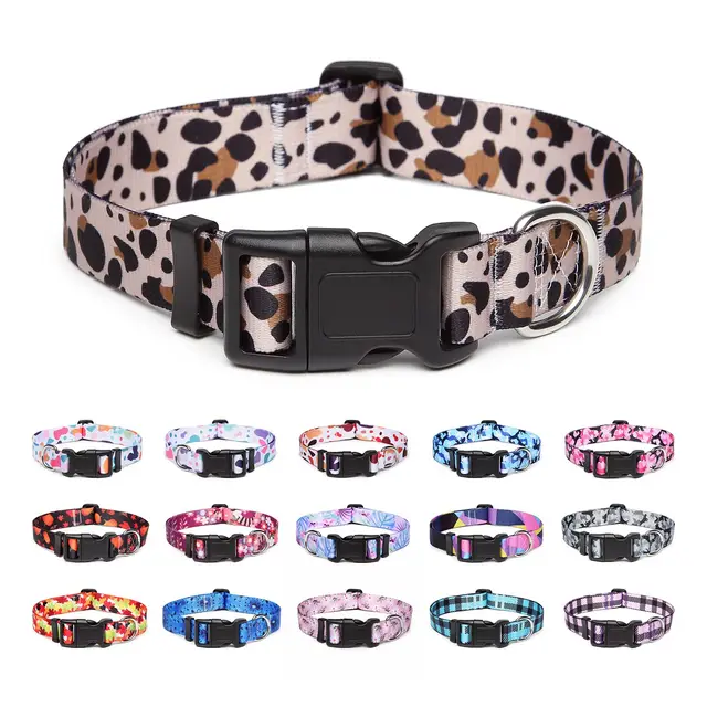 suredoo leopard nylon hundehalsband