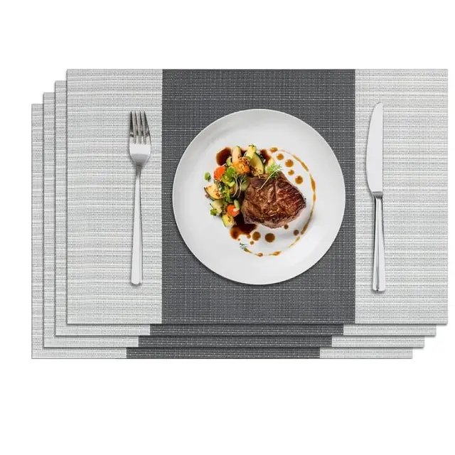 privalace platzset 4er set grau 45x30cm