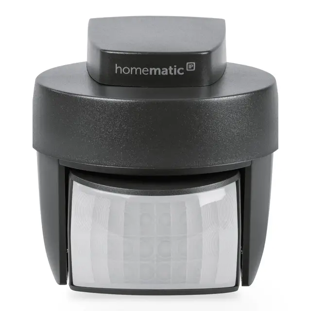 Homematic IP Smart Home Bewegungsmelder mit Dämmerungssensor – außen, anthrazit, Zubehör für Smart Home, Bewegungserkennung, schaltet Leuchten, Energie sparen, 150574A0