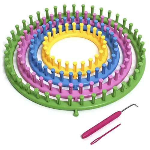 igadgitz home u6988 runder strickrahmen