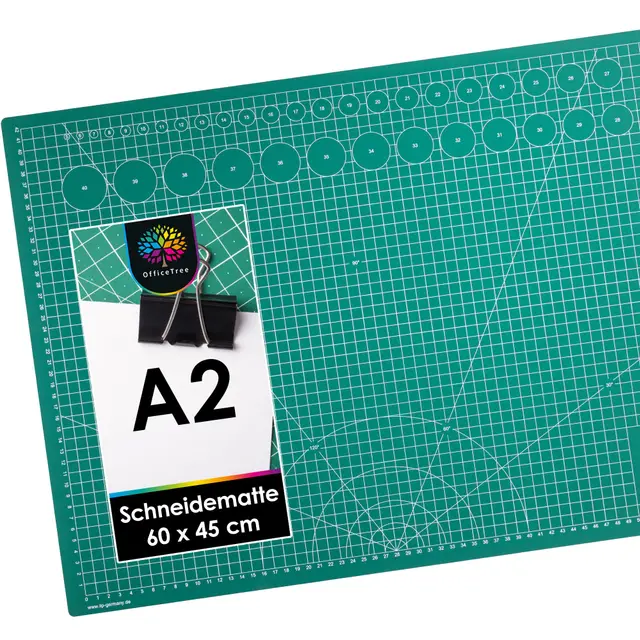 officetree schneidematte a2 grün 60x45