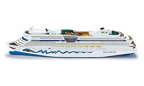 Siku 1720, Kreuzfahrtschiff AIDAluna, 1:1400, Metall/Kunststoff, AIDA-Optik, Nicht schwimmfähig