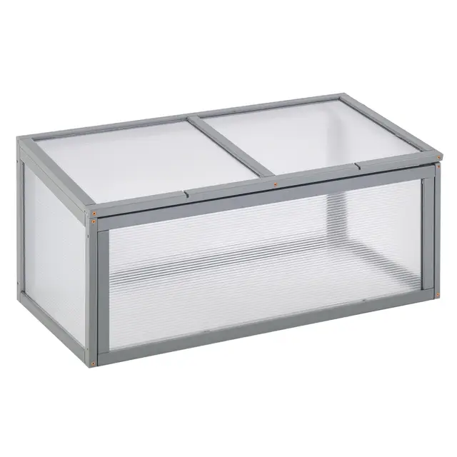 outsunny holz polycarbonat frühbeet
