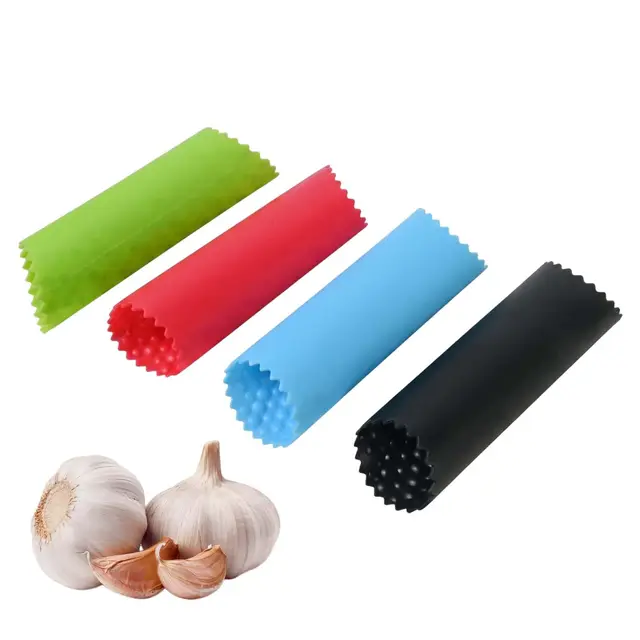 korechain 4er knoblauchschäler silikon