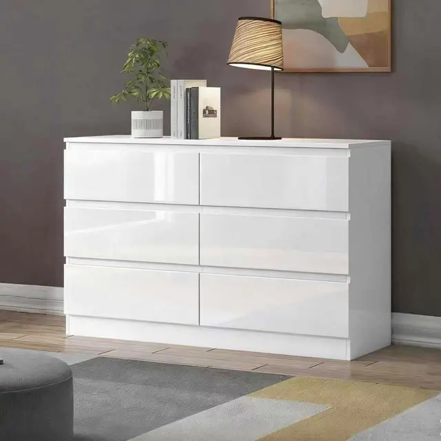 kerngut modern kommode 6 schubladen