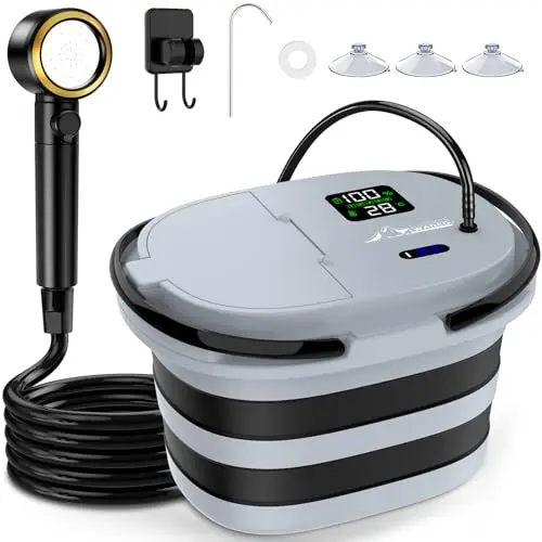 wadeo 2026 campingdusche mit