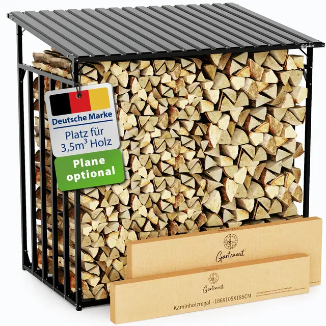 gartenzeit kaminholzregal außen xxxl