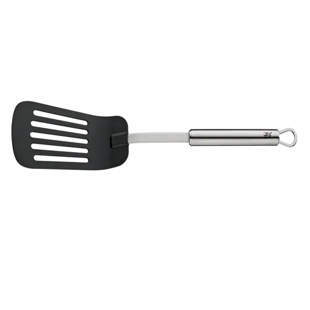 WMF Profi Plus Pfannenwender Kunststoff 32,2 cm, Cromargan Edelstahl teilmattiert, Kunststoffvorderteil, Spatula, spülmaschinengeeignet, hitzebeständig