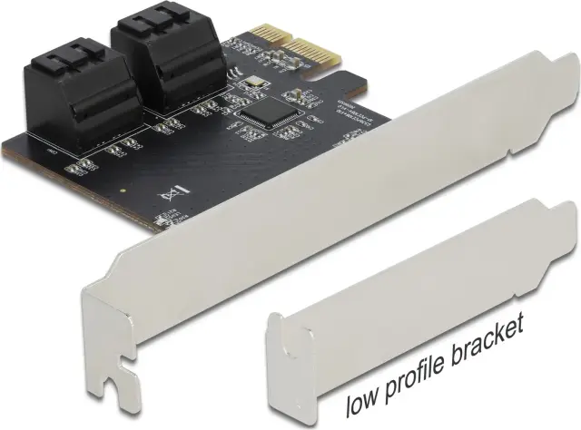 DeLOCK 4x SATA 6Gb/s, PCIe 3.0 x1