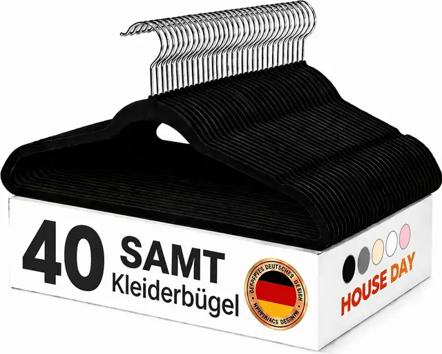 house day kleiderbügel samt 40 stück