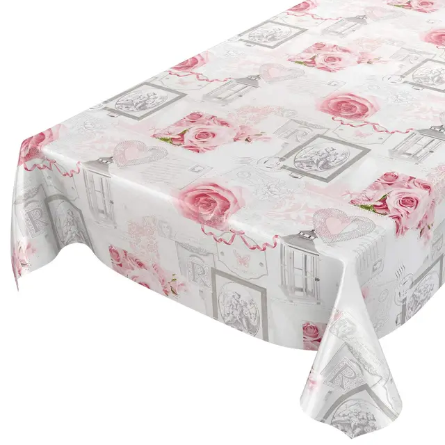 anro wachstuchtischdecke rosen landhaus