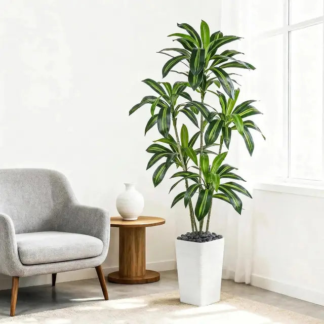 fsohoi künstliche drachenbaum 180cm mit