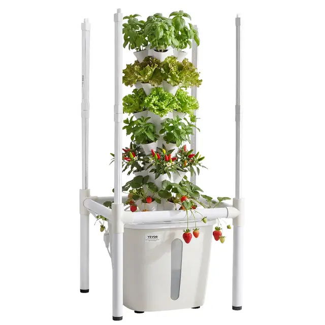 vevor hydroponik turm 30 pods 6 ebenen