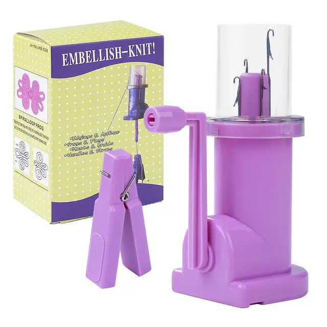 letcart mini handstrickmaschine violett