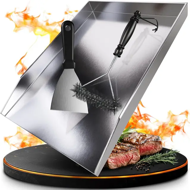 valuents plancha grillplatte edelstahl