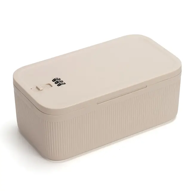 Verriegelte Medikamentenkiste, kleine Schließbox für Pillen/Snacks/Erste-Hilfe-Set, Telefon/Personale Gegenstände, sichere Aufbewahrungsbox für Zuhause/Kühlschrank/Büro/Reisen – wiederverwendbar