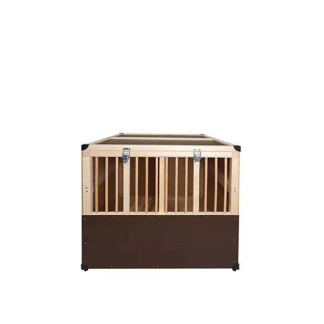 Geflügel - Transportkiste Holz - 2 Abteile - 50er