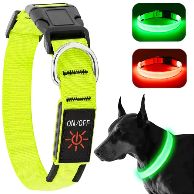koskill led leuchthalsband hund