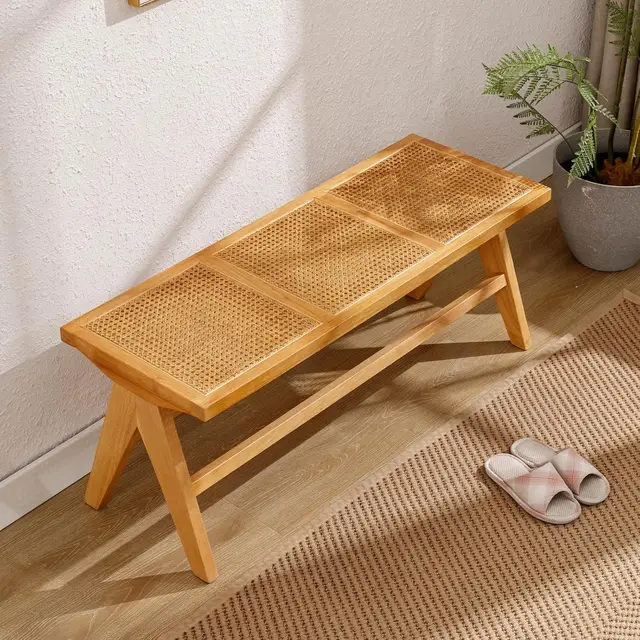chairus esszimmerbank rattan 115 cm