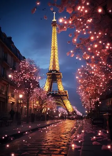 Puzzle für Erwachsene 1000 Teile Romantisches Paris 70 x 50 cm Puzzles für Erwachsene Pädagogisches Spiel Herausforderung Spielzeug 1000 Teile Puzzles für Erwachsene Kinder